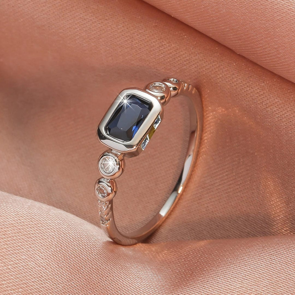 Windsor Weißgold-Saphir-Ring