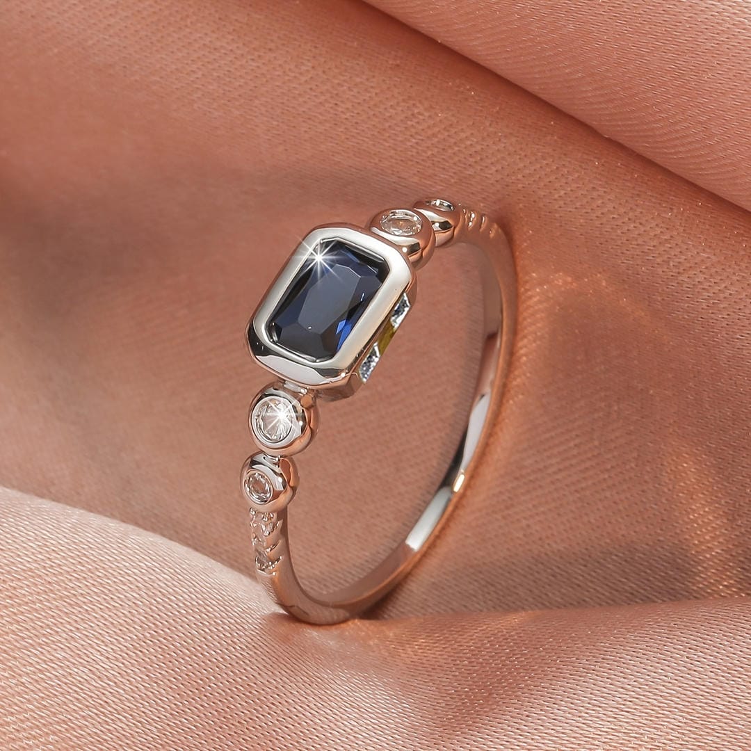 Windsor Weißgold-Saphir-Ring