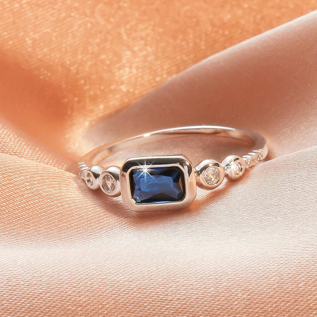Windsor Weißgold-Saphir-Ring