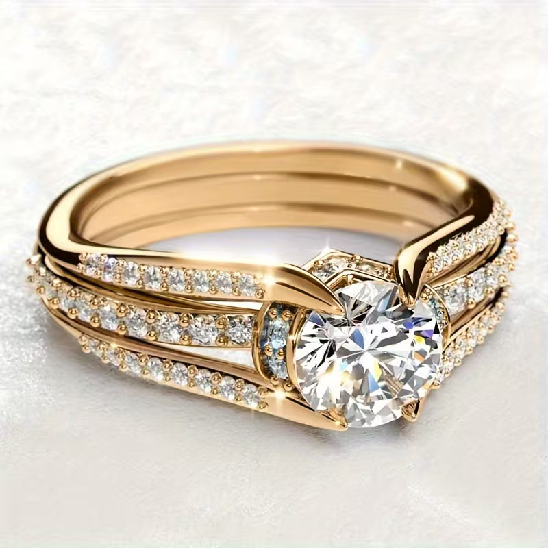 Vintage-Zirkonia Statement-Ring