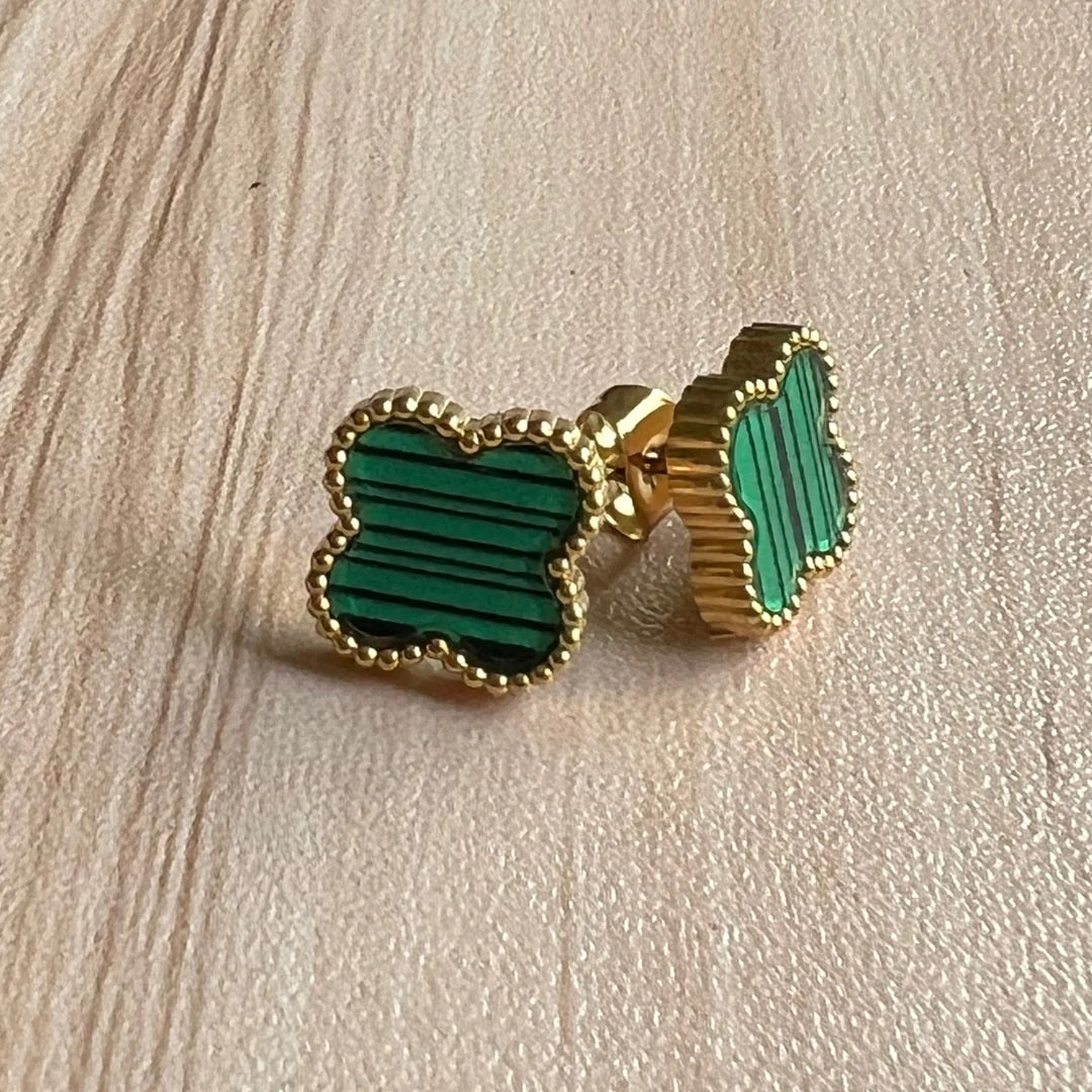 CLOVER | Ohrringe Grün