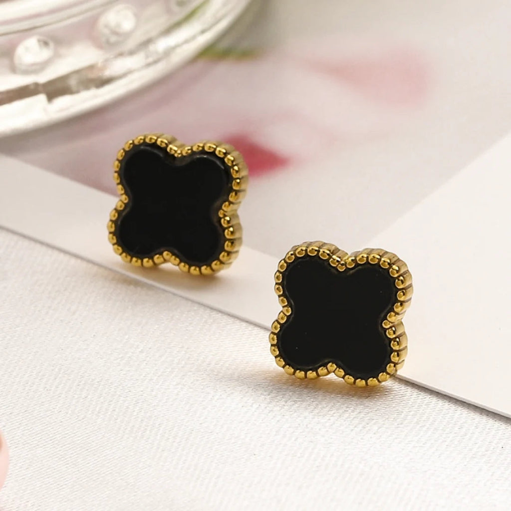 CLOVER | Ohrringe Schwarz