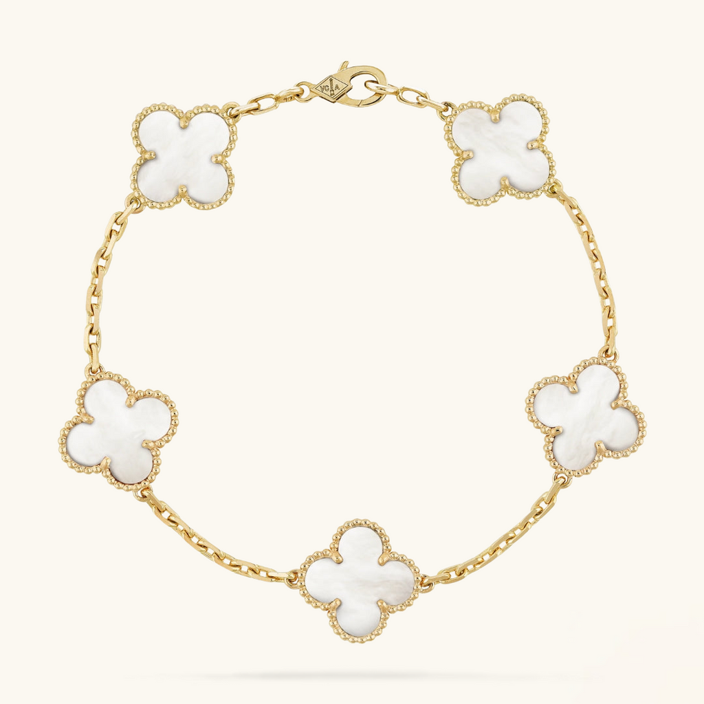 CLOVER | Armband Weiß