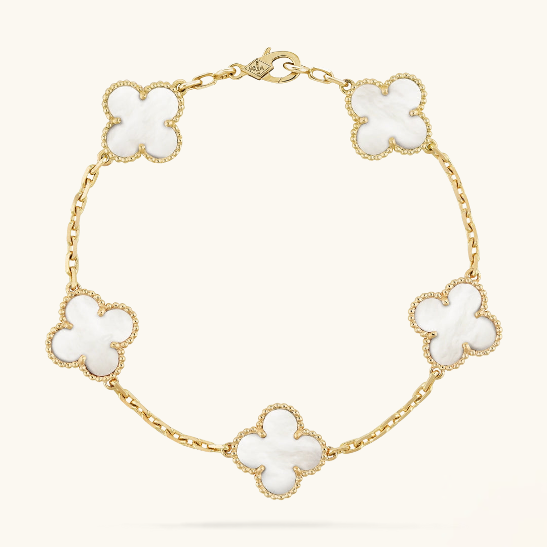CLOVER | Armband Weiß