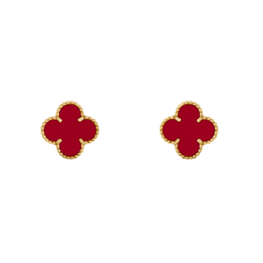 CLOVER | Ohrringe Rot