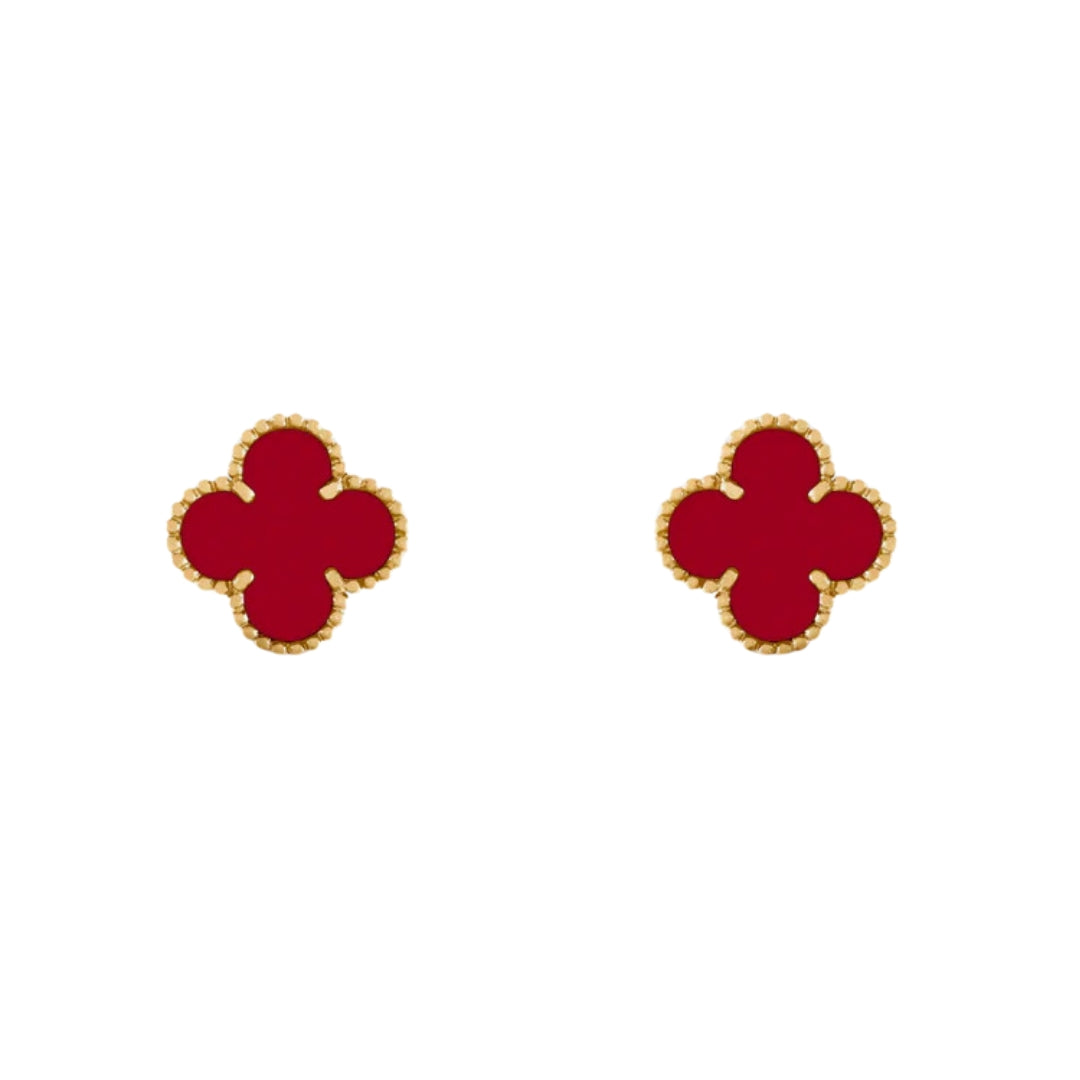 CLOVER | Ohrringe Rot