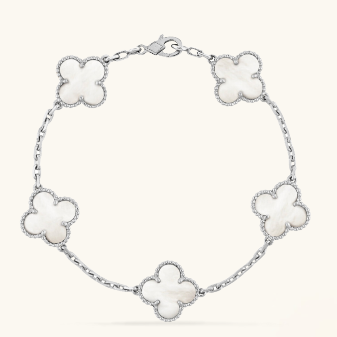 CLOVER | Armband Weiß