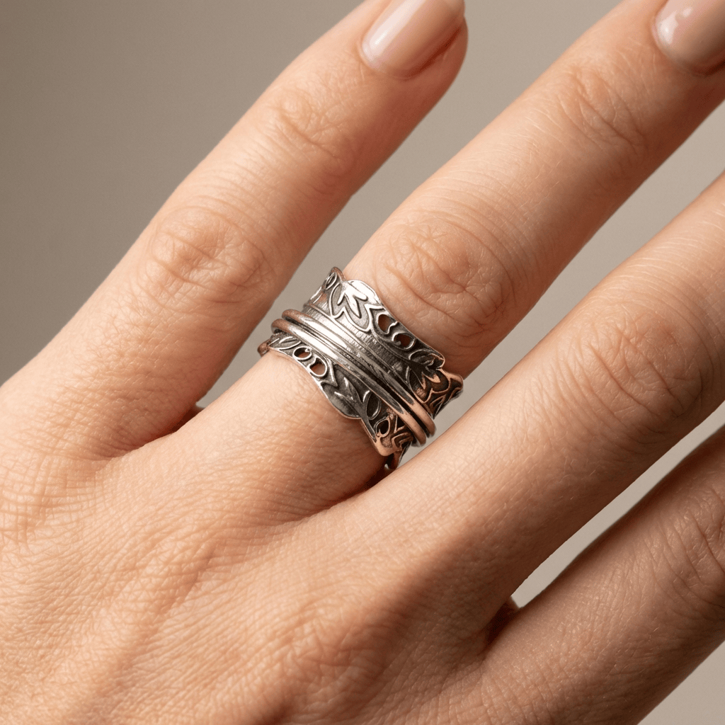 Silberner Zirkonia-Layering-Ring-Set