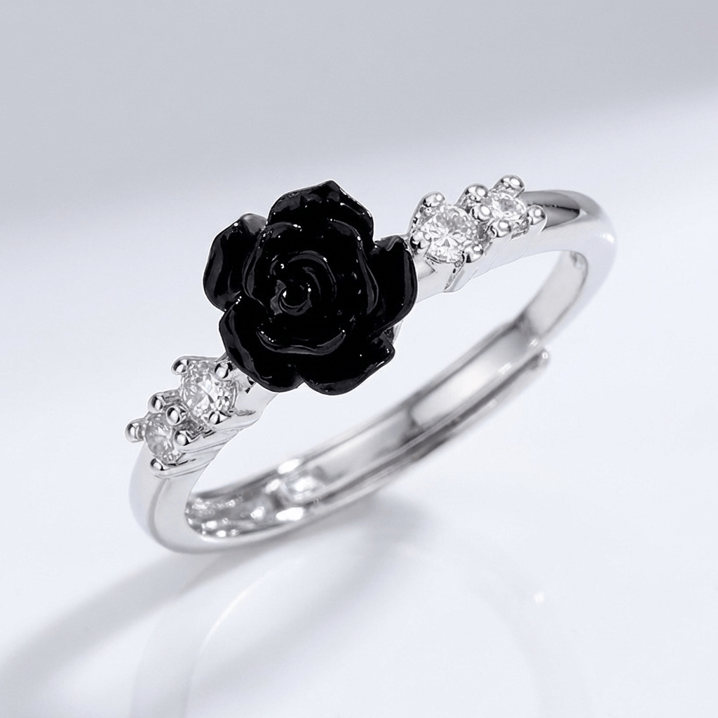 Weißgold Rose Zirkonia Ring