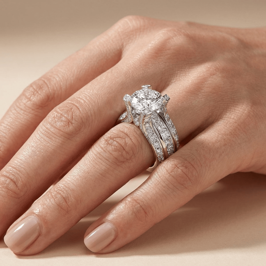 Zeitloser Zirkonia Glamour Ring
