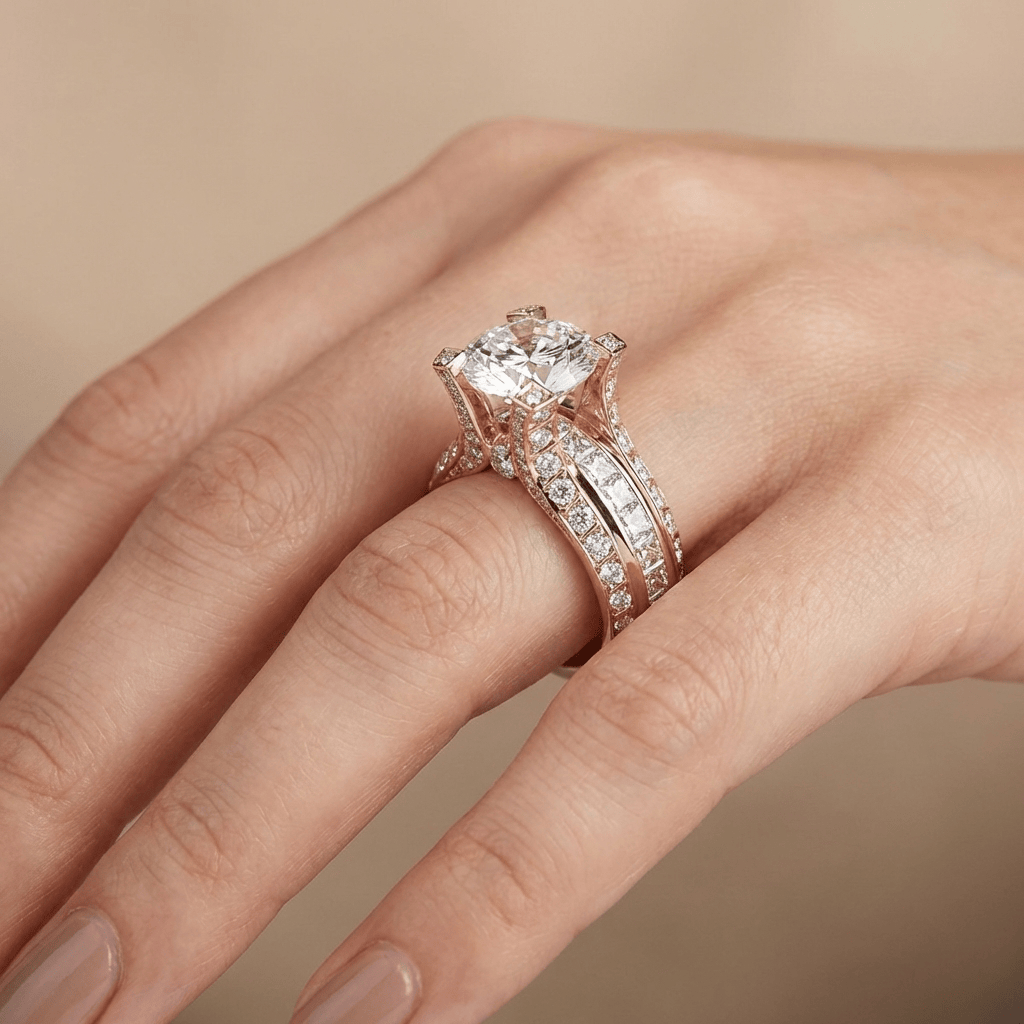 Zeitloser Zirkonia Glamour Ring
