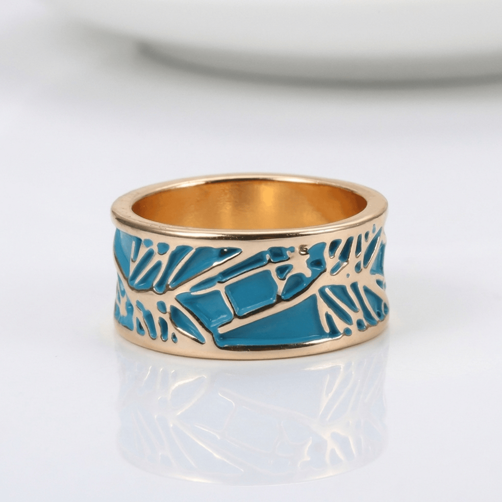 Rosegold Türkis Mystischer Ring