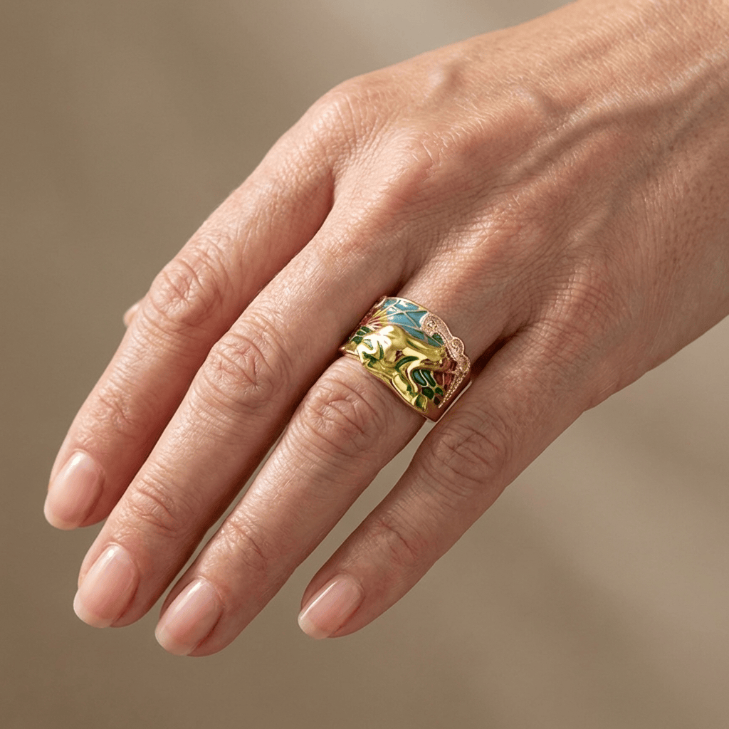 Zeitloser Ornate Eleganter Ring