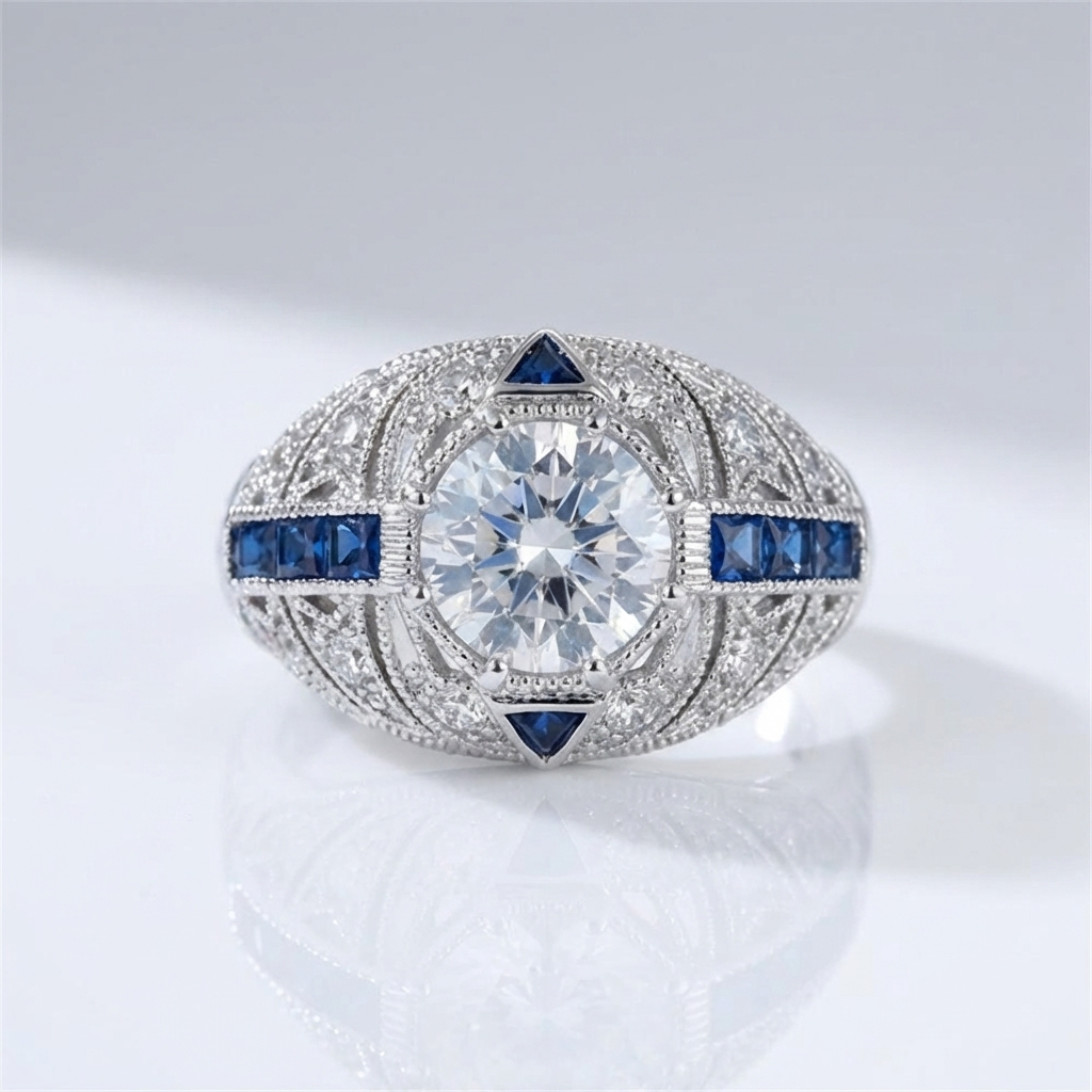 Vintage Silber Vault Ring