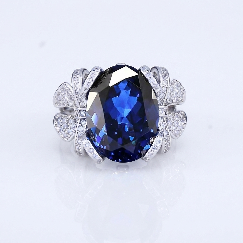 Verstellbarer Dunkel Eleganz Ring
