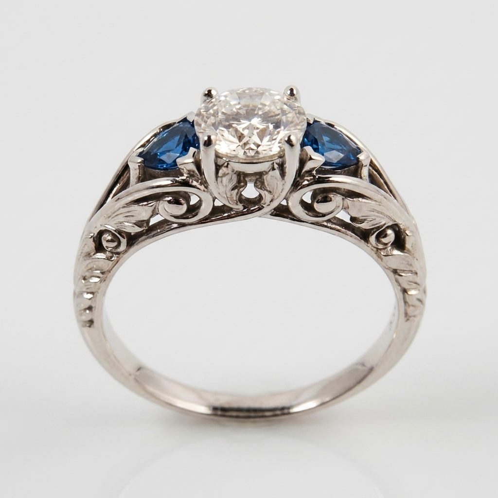 Antike Wild-Saphir-Ring