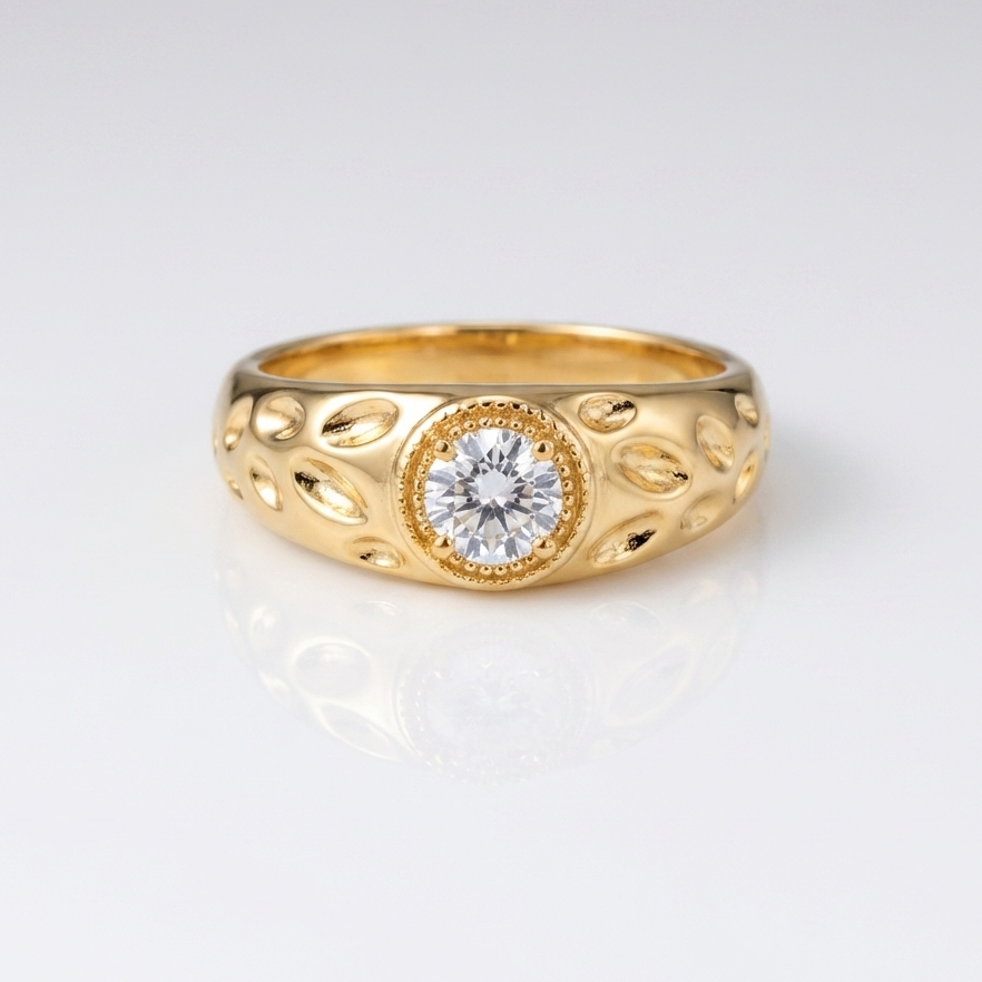 Antiker Zirkonia Statement Ring