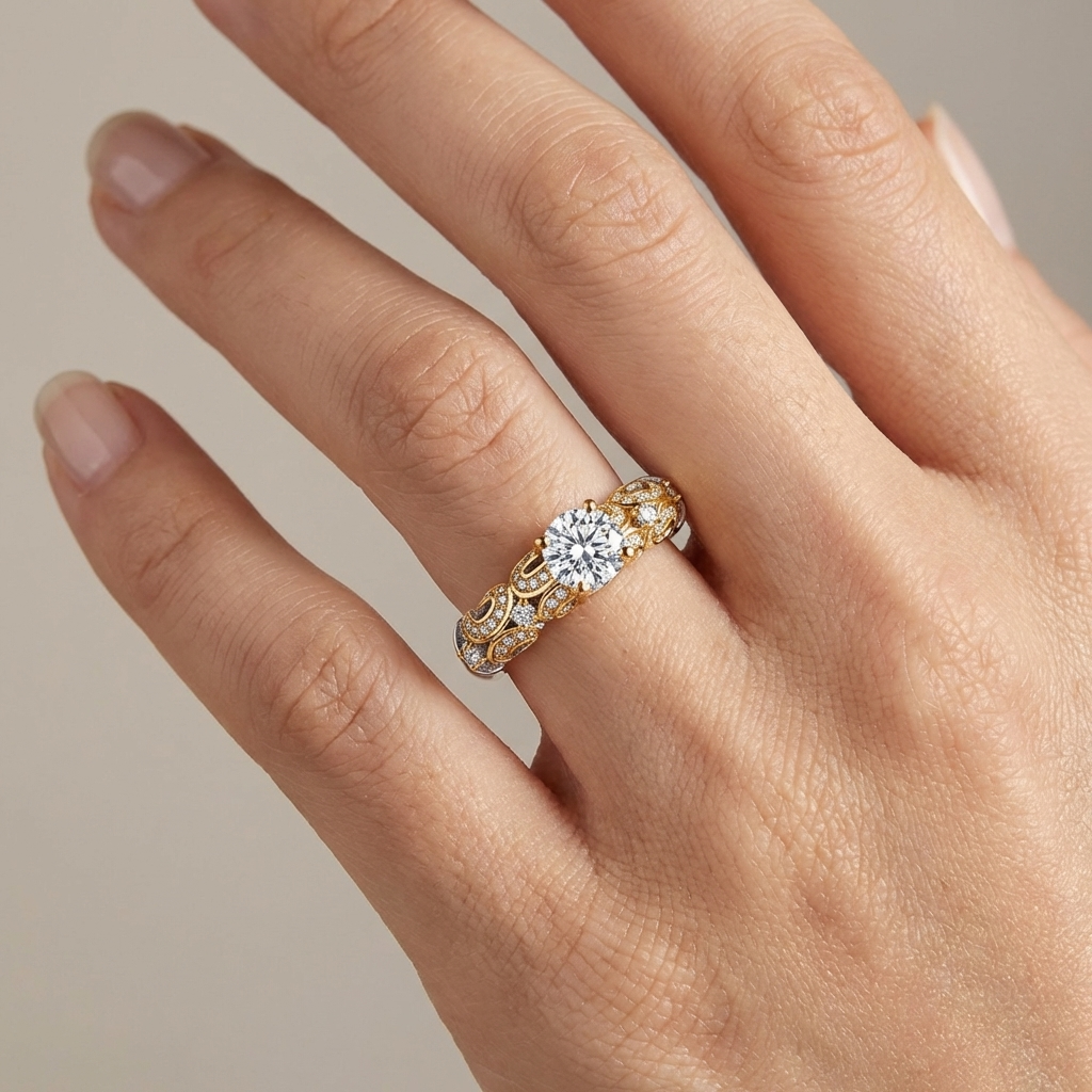 Goldkrone Einlege-Ring
