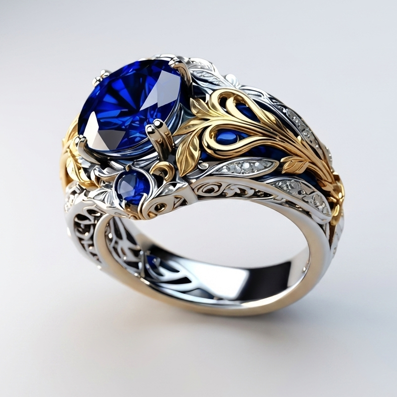 Königsblauer und Goldring