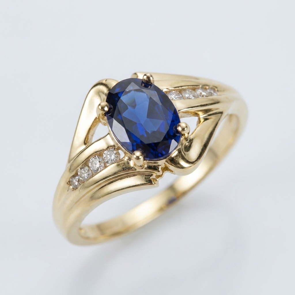 Gold- und Blau-Majestät-Ring