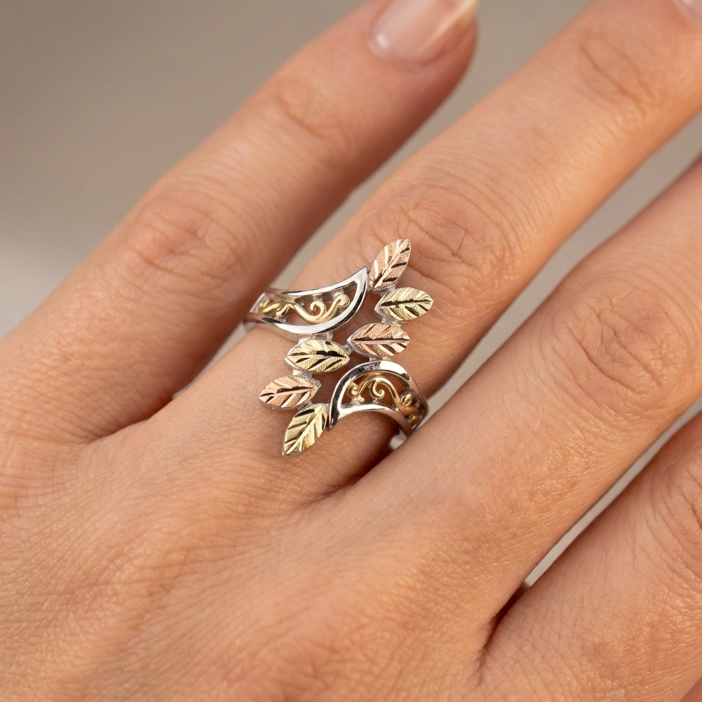 Herbstzweig Klassischer Ring