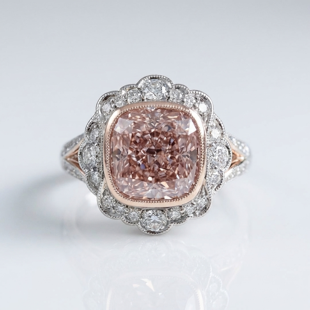 Rose Vintage Zirkonia Ring