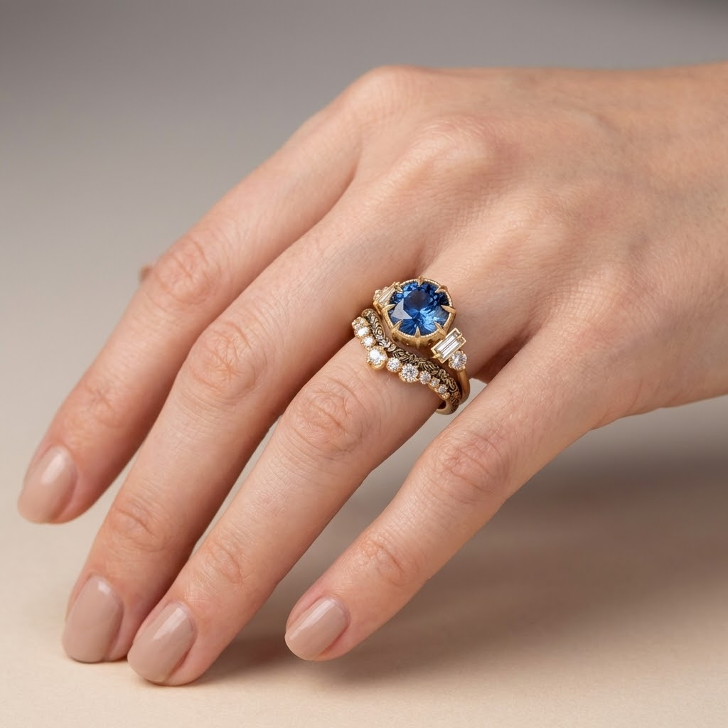 Vintage Saphir Goldring
