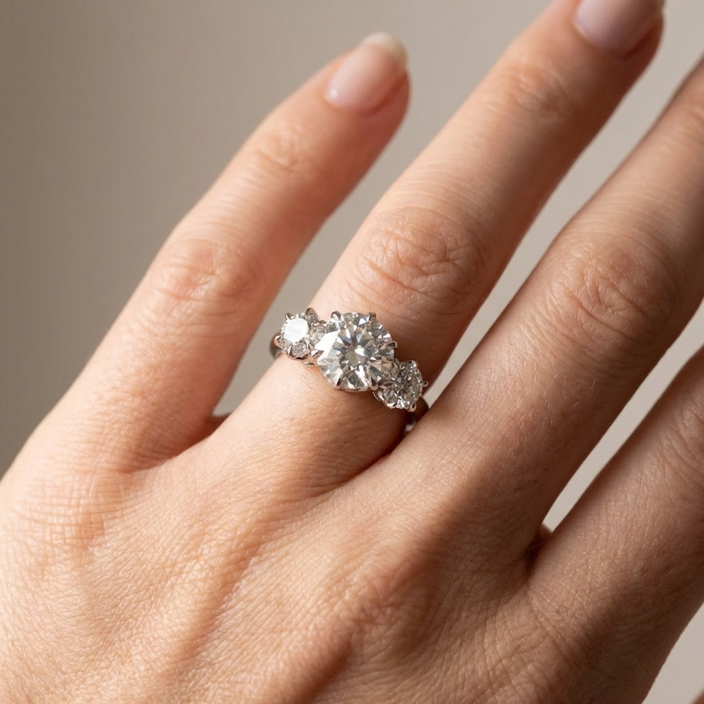 Trio Star Zirkonia Ring