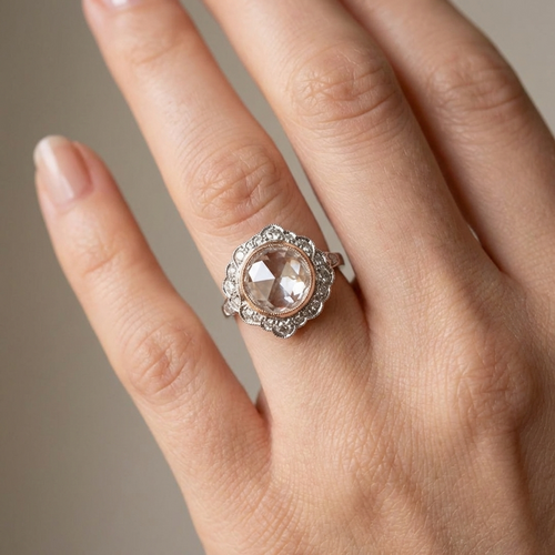 Antiker Perlenkrone Ring