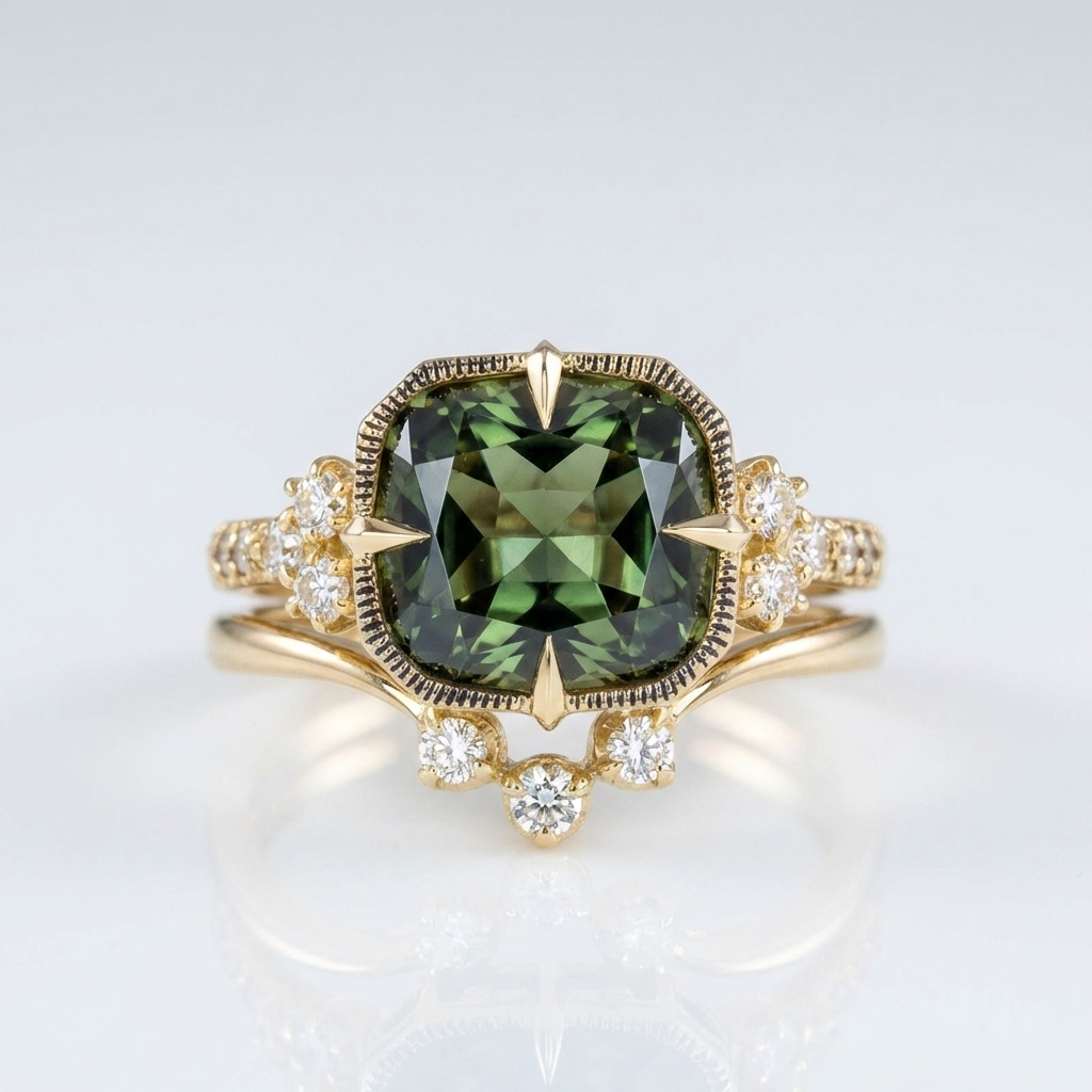 Forest Gold Zirkonia Ring