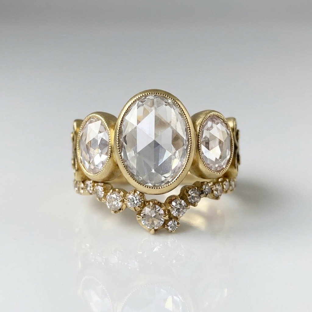Trio-Oval Opalring
