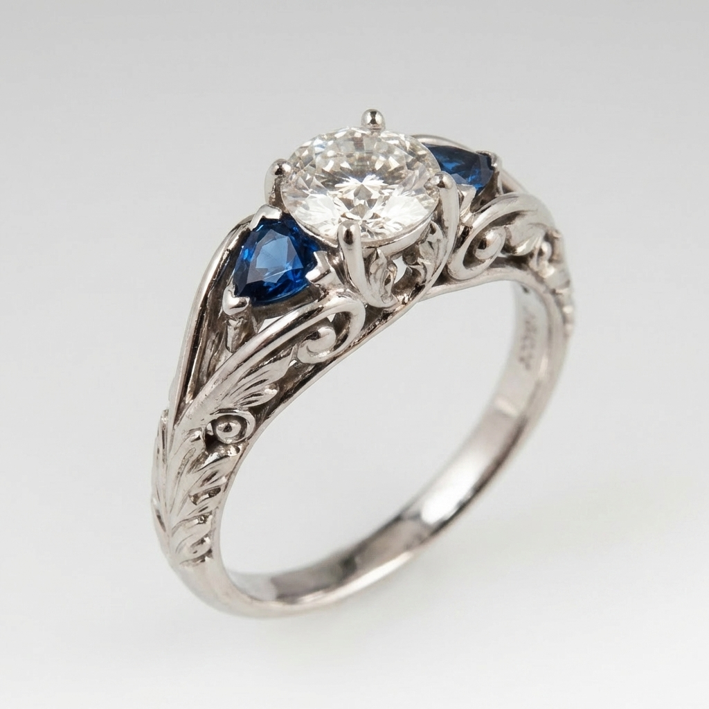 Antike Wild-Saphir-Ring