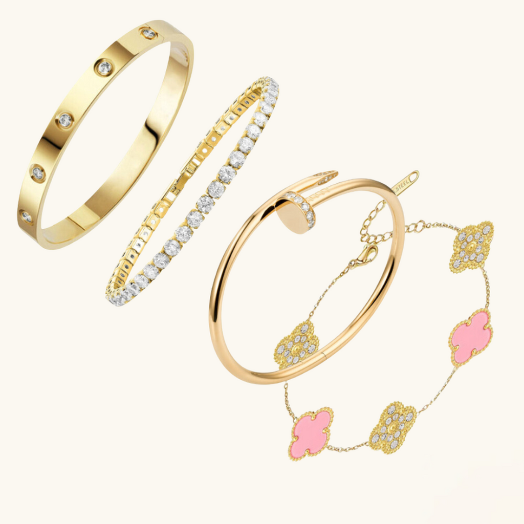 4-Teilig | Armband-Set - Gold