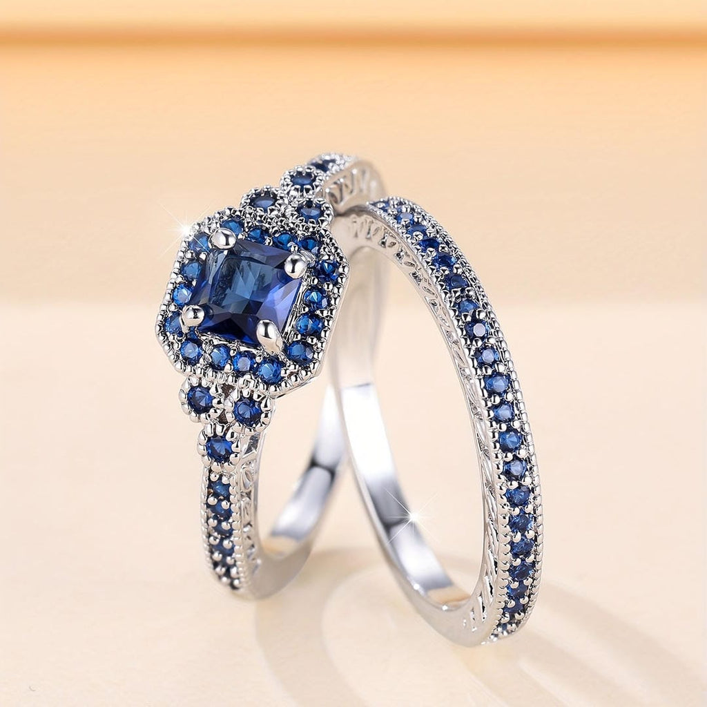 Vionetta Saphir Mosaik Ring Set