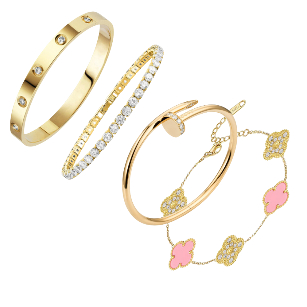 4-Teilig | Armband-Set - Gold