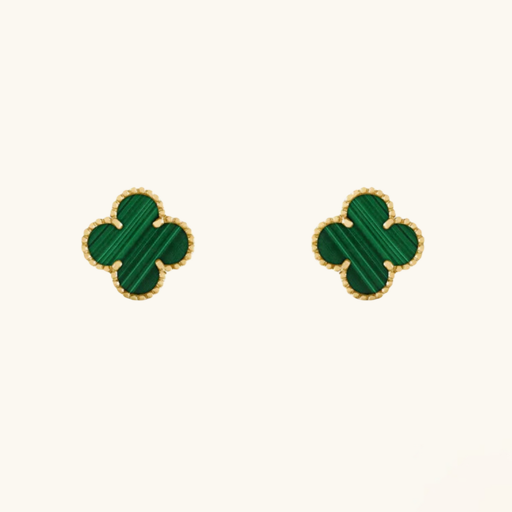 CLOVER | Ohrringe Grün