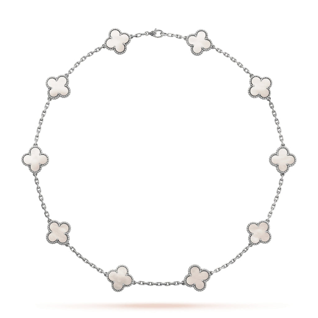 CLOVER | Halskette 10-Motiv Silber