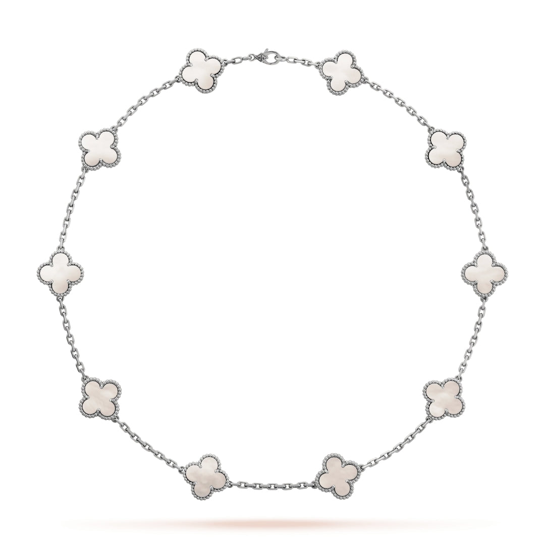 CLOVER | Halskette 10-Motiv Silber