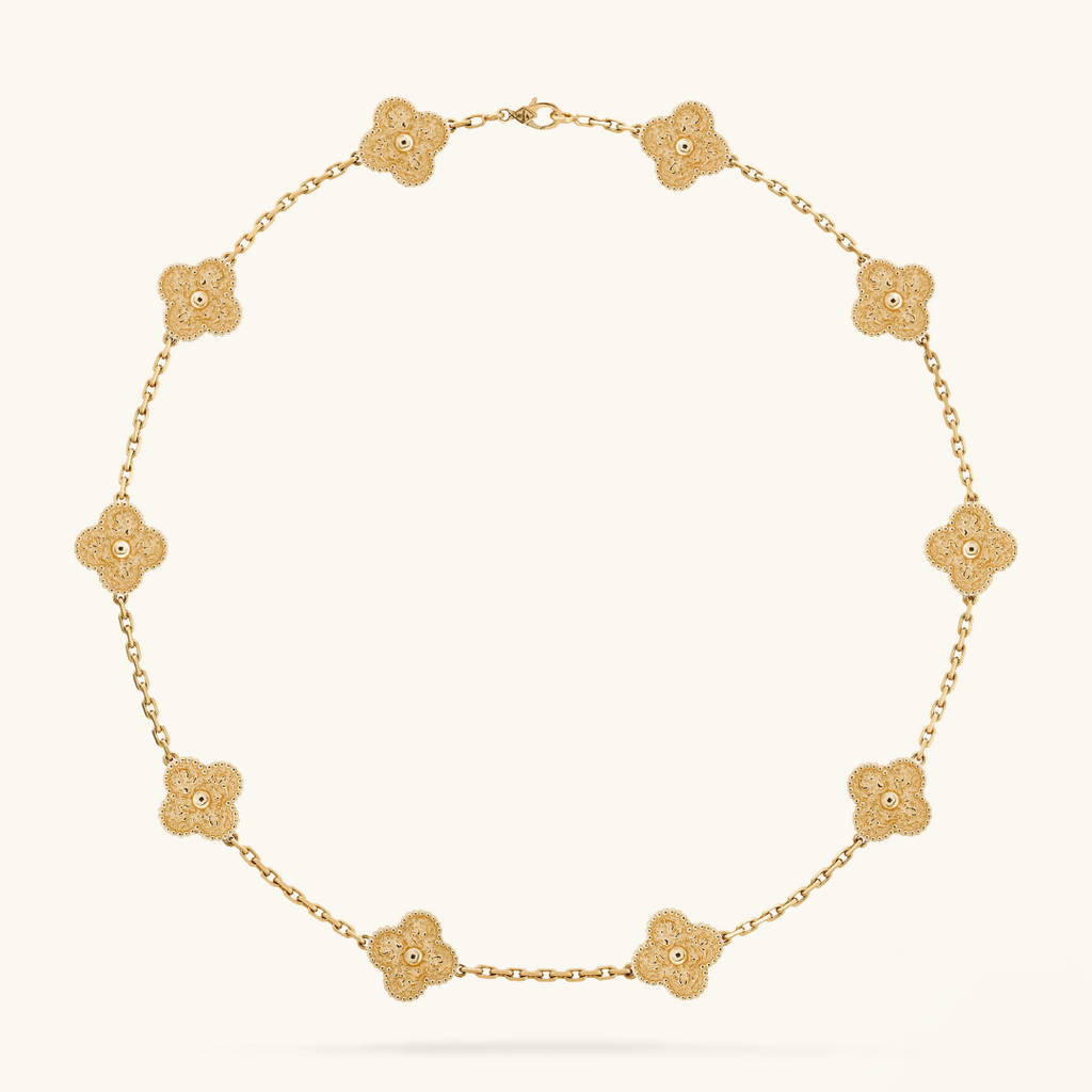 CLOVER | Halskette 10-Motiv Gold