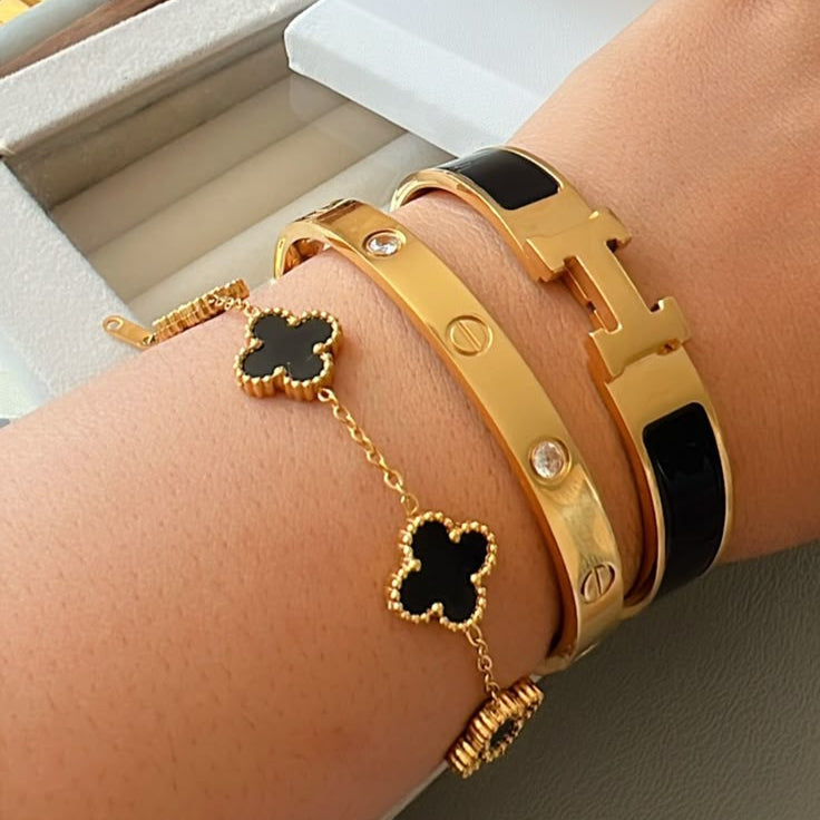 3-Teilig | Armband-Set Schwarz