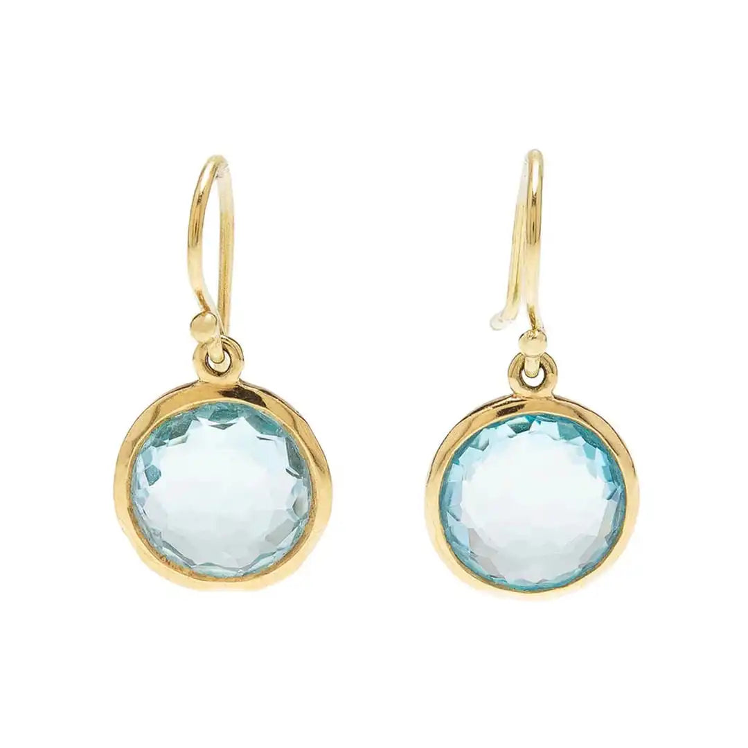 Vintage Blaue Kristallohrringe