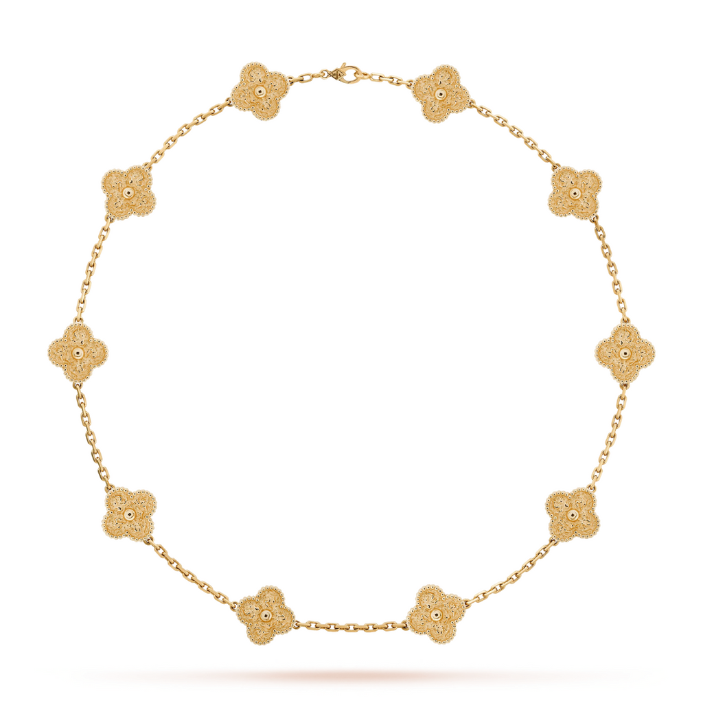 CLOVER | Halskette 10-Motiv Gold