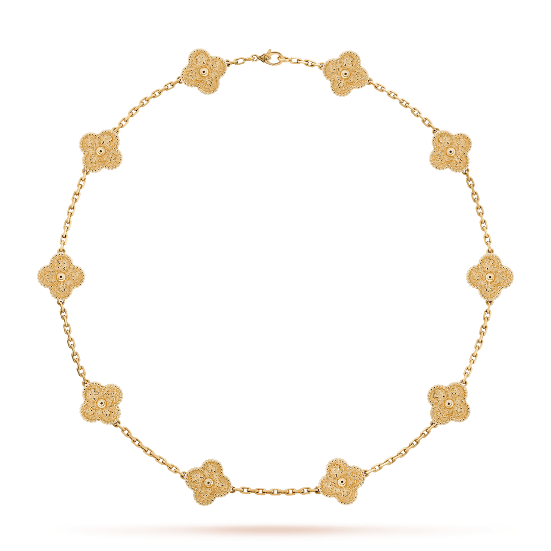 CLOVER | Halskette 10-Motiv Gold