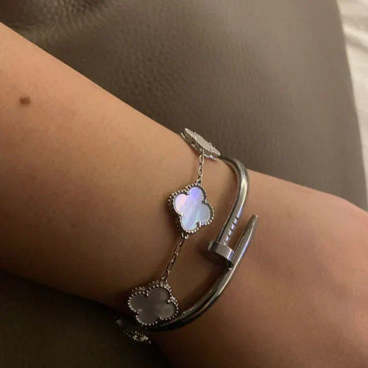 CLOVER | Armband Weiß