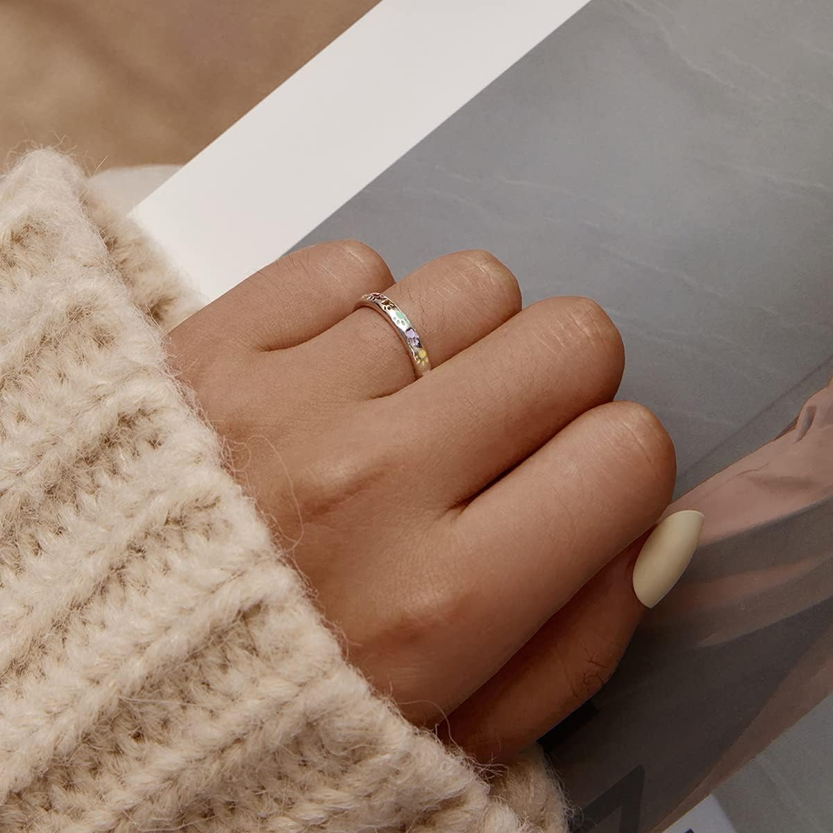 Silberner Pfoten-Statement-Ring