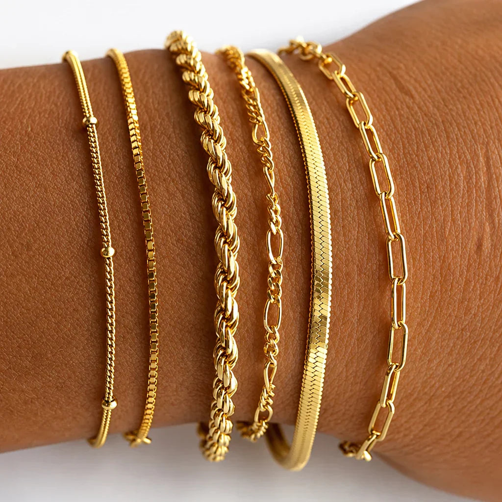 Isabella Vernetta Gold Armband Set