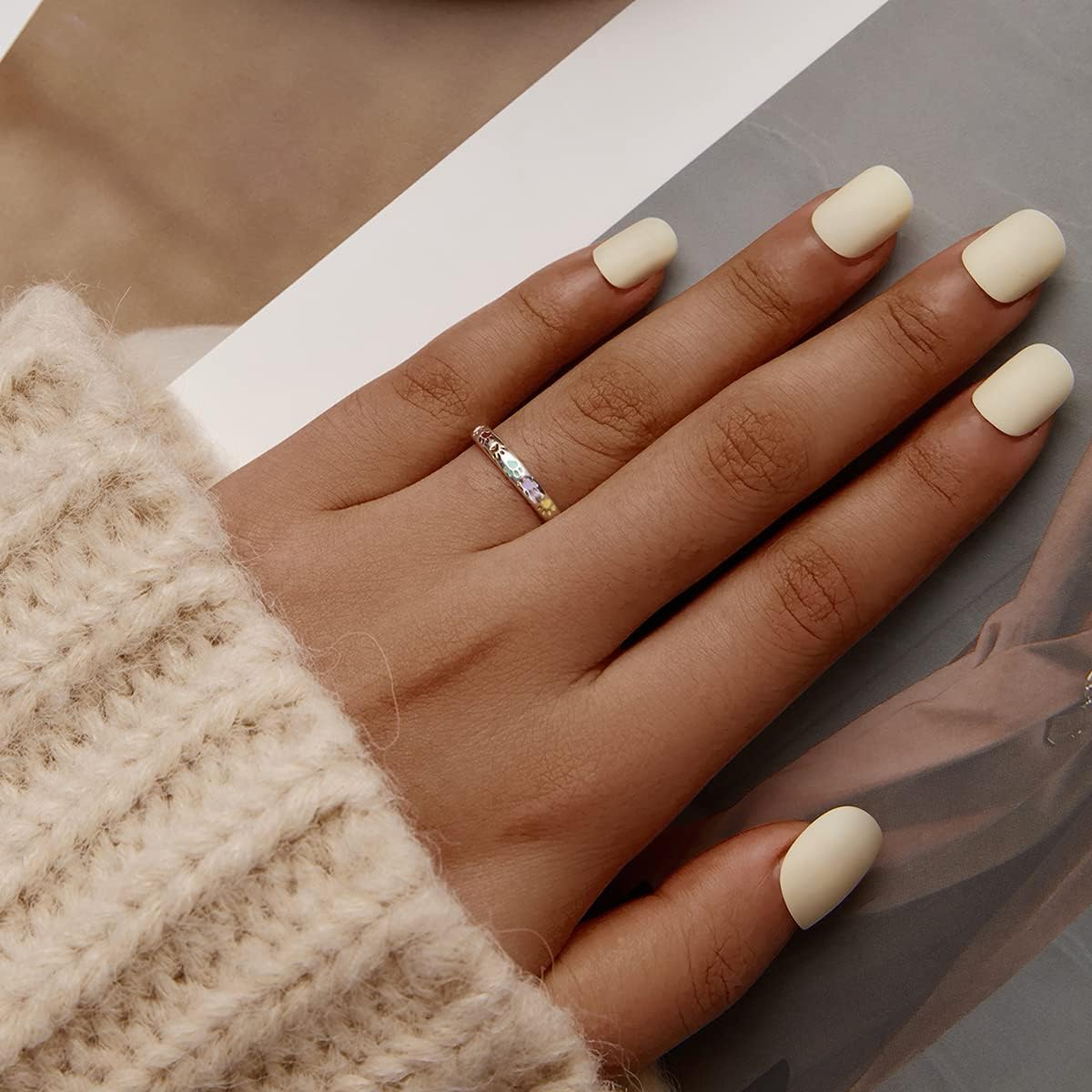 Silberner Pfoten-Statement-Ring