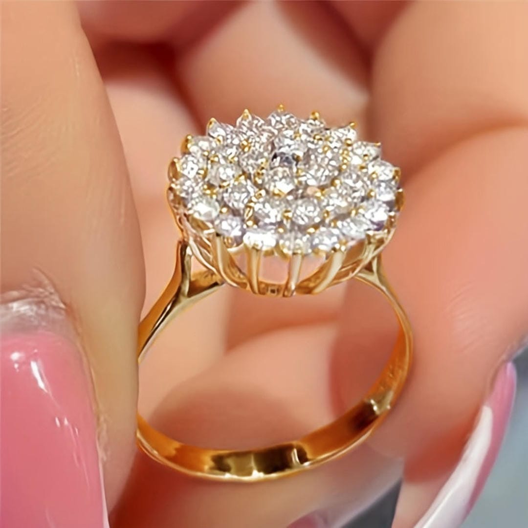 Statement-Ring – Kristall-Halo