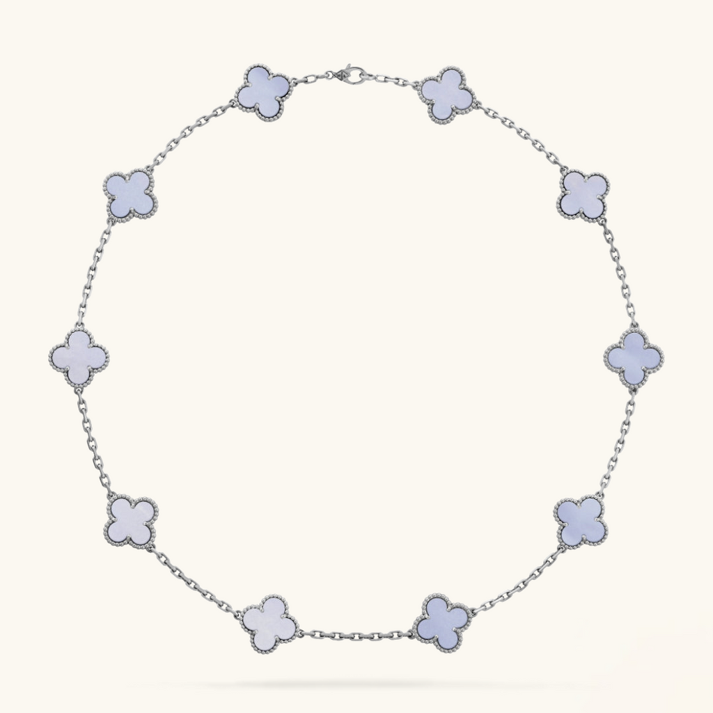 CLOVER | Halskette 10-Motiv Lila