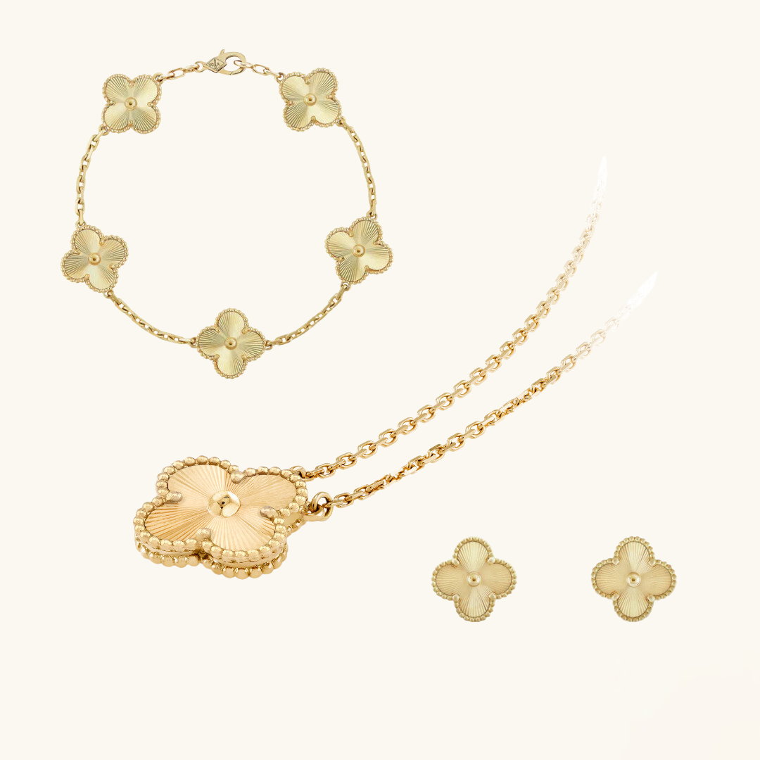 CLOVER | Schmuckset Premium Gold Bundle